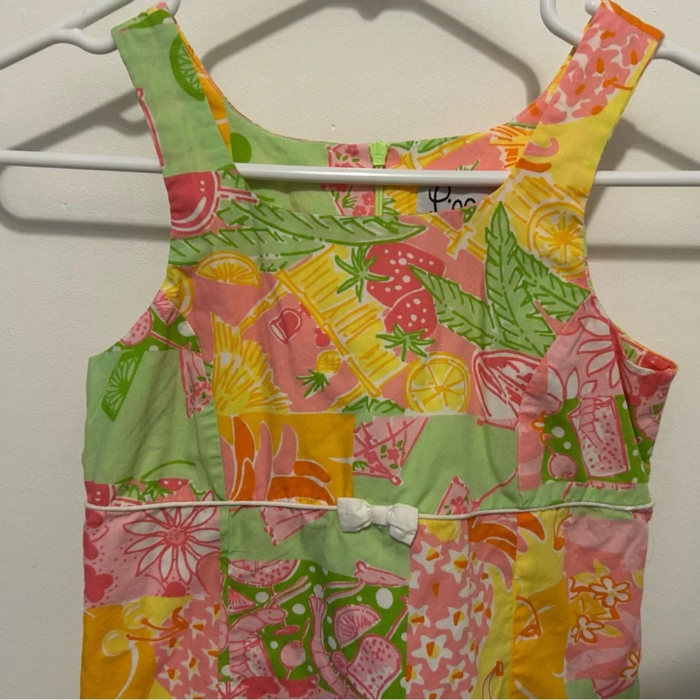 Lilly Pulitzer- Patchwork Shift Dress - Girls - Size: 8 - Picture 3 of 8
